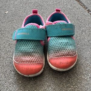Merrell Kids' Aqua and Coral Water Sneakers